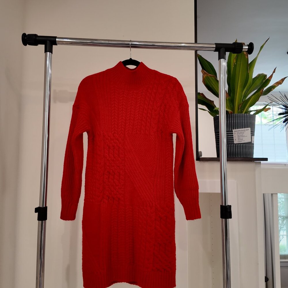 Red Sweater Dress